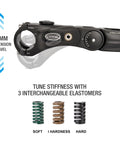Suspension Bike Stem Riser 31.8mm Clamp with 20mm Travel and Adjustable Elastomers for Comfortable Rides