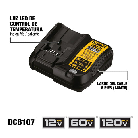 12V And 20V MAX Lithium Battery Charger For All 12V And 20V MAX Li Ion Batteries with LED Status Indicator and specs