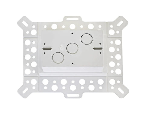 Low Profile In Box Electrical Box With Weatherproof Cover For New Construction On Stucco And Textured Surfaces Or Rigid Siding Vertical 1 Gang