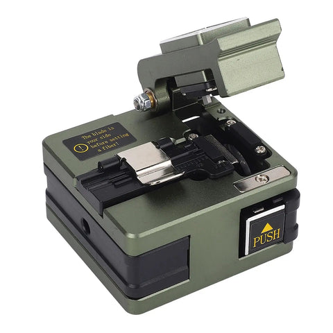 Gowenic Fiber Optic Hot Melt Cutting Machine With 0.6 Degree Cleaver And 3 In 1 Universal Fixture for FTTH splicing tool