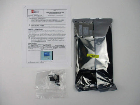Gamewell LCD-SLP installation guide and components for Pro Grade Smart Loop Panel Touchscreen Annunciator Display.