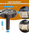 Flattening And Slotting Router Bit For DIY CNC And Handheld Routers 1/2 Inch Shank 2-1/2 Inch Cutting Diameter 1/2 Inch Cutting Length