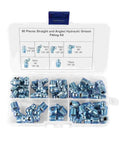 50 Piece Car Grease Fittings Kit With Brass Zerk Fittings Great For Automotive Lubrication And Maintenance in plastic case