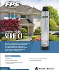 C1 Series Submersible Pump handles 10 Gpm flows smoothly, designed for grey water drainage and home use, prominently displayed outside a house.