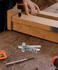 Beefy Heavy Duty 180 Degree Pivot Hinge for cabinet doors and hidden compartments on wooden workshop table