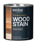 Premium Interior Water Based Wood Stain In Jacobean, quart canister for renovating furniture and cabinets.