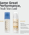 Old and new design of Twirl Around Cream Serum For Curly And Wavy Hair With Frizz Control And Soft Touchable Hold A Cream Gel Hybrid That Defines Curls, Boosts Definition And Bounce, 5.1 Fl Oz, highlighting recyclable packaging.