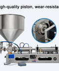 Top Shelf Pneumatic Horizontal Paste Filler With Slick Drip Free Performance And No Sweat Hassle Setup For Ketchup Honey Oil Lubricant Shampoo Cream 500 To 5000 Ml, showing stainless build and high-quality piston.