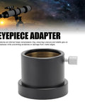 T2 To 1.25 Inch Eyepiece Adapter For 1.25in Telescopes With M42x0.75mm Thread Brass Internal Compression Matte Black Finish