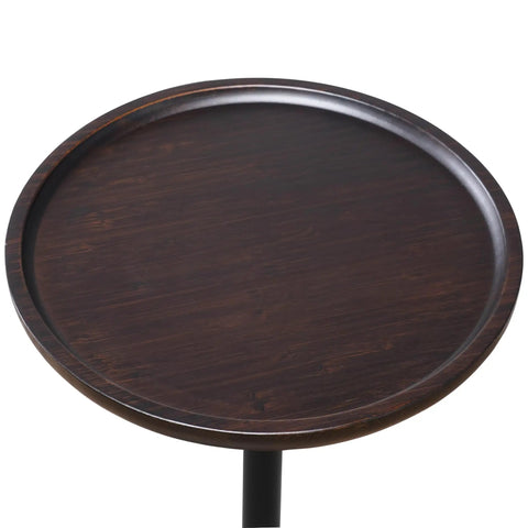 Top view of the table surface on a Freestanding Coat Rack With Table And Six Hooks, Corner Coat Tree With Built Tough Marble Base, Stable Coat Rack Stand For Bedroom Living Room Office Entryway, 68 Inch Tall, Black.
