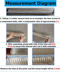 Measurement diagram showing 3-meter Heavy Duty Shop Grade Vacuum Hose Flexible Dust Collector Pipe in compressed state.