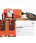 Beefed Up Wireless Crane Remote Control Kit With Eight Button 12V 24V Electric Hoist For Overhead Cranes 315MHz Receiver Two Transmitters