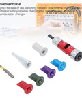 Heavy Hitter Electric Drill Wire Stripper Attachment with multiple color-coded attachments for convenient wiring tasks.