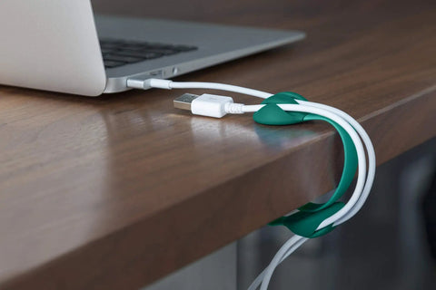 Slick Slate Desk Cable Clips For Secure Wire Management Edge Clamp Design Secures Firmly Without Any Glue Compatible With All Standard Desk Thicknesses Upgrade Your Workspace Game Today