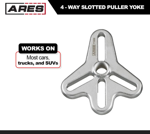 43-Piece Harmonic Balancer Puller Kit With Heavy-Duty 4-Way Slotted Yoke for most cars, trucks, and SUVs