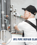 Pipe repair clamp set, 1/2-inch stainless steel with single bolt, 3-inch length