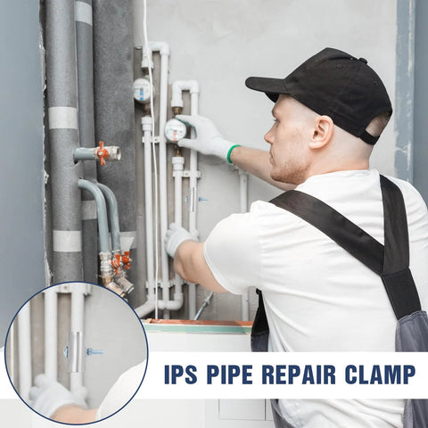 Pipe repair clamp set, 1/2-inch stainless steel with single bolt, 3-inch length