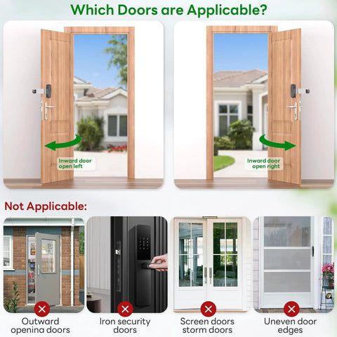 Anti Theft Doorbell Mount For Orbitell Arlo And Blink Video Doorbells Anti Blocks Motion Sensor Adjustable Bracket No Drilling Silver Finish Compatible With 1st And 2nd Gen Models, inward-swing door use guide