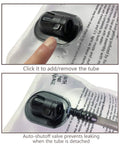 Auto-shutoff valve detail on 2 Liter Hydration Bladder Leak Proof Water Reservoir With Wide Opening BPA Free Taste Free
