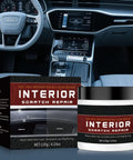 Interior Scratch Repair Kit For Dashboards, Plastics And Leather, 2026 Upgraded, 4.23 oz, product packaging and jar in car interior