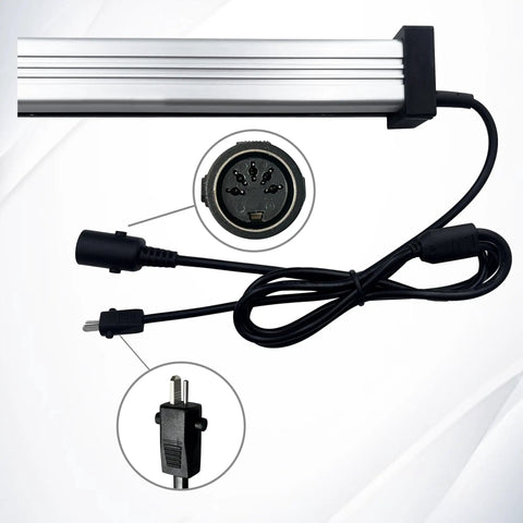 Beefy Heavy Duty Linear Actuator Replacement Motor for Electric Sofa Lift Chairs and Recliners, 1000N, cables shown