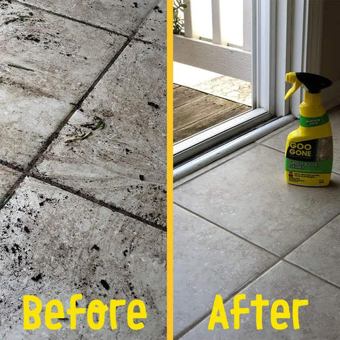 Grout And Tile Cleaner Stain Remover For Dirt Buildup Soap Scum And Hard Water Stains Gunk Busting Formula Safe on tiles, before and after cleaning