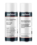 Top Shelf Wood Restoration Kit Pairs Van Dyke Walnut Aerosol Stain Toner With Clear Satin Topcoat, two 13 oz aerosol spray cans.