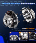 Rear Wheel Bearing Hub Assembly 6 Lugs With ABS Sensor Fits Infiniti QX56 2004 To 2010, Nissan Armada 2005 To 2011