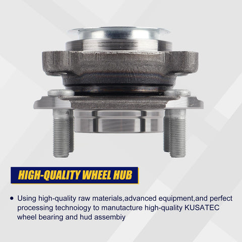 Front Wheel Bearing And Hub Assembly 513299 for Nissan Sentra 2007-2012, front position, 80mm bore, 4 lug bolts, non ABS.