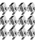 Bead Roller Cabinet Latch 12 Pack Double Roller Door Catch Spring Loaded Galvanized Low Profile Catch For Cupboard And Furniture Doors Easy Close Smooth Operation