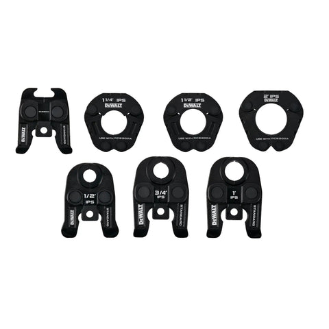 Press Kit Tool Set With Rings And Jaw for half to two inch carbon steel and black iron pipe, durable pressing tools with rings.