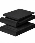 High Density Acoustic Isolation Pads 2 Pack Studio Monitor Speaker Foam with curved edges for improved sound clarity