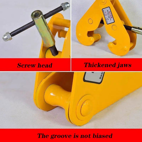 Heavy Duty I Beam Clamp For Sheet Metal Lifting With Top Shelf Steel Build And Universal Vertical Plate Lifter Rigging For No Sweat Setup On Any Active Construction Site