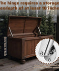 2 Pack 150N Gas Struts Hinges For Heavy Lids Stainless Steel Hydraulic Support on wooden chest hinge view