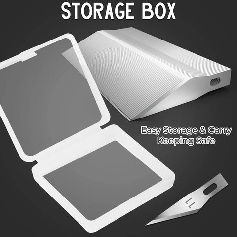 100 Pack Exacto Knife Blades Number 11 Replacement Blades With Storage Box for Crafting Scrapbooking Stenciling Hobbies