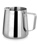 Commercial Grade Stainless Steel Frothing Pitcher And Heavy Duty Die Cast Aluminum Tamper Set For Espresso Machines 12 Ounce Capacity