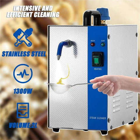 Pro Jewelry Steam Cleaner With 4 Kg Steam Pressure Foot Pedal Control Auto Water Supply Nozzle Hose And Stainless Steel Design