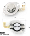 All In One Dryer Thermal Fuse Kit With High Limit And Cycling Thermostats For Whirlpool Kenmore Dryers top view