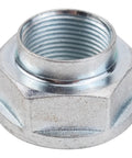 Close-up of a metal component from 2 Piece Front Wheel Bearing And Hub Kit Drop In For Acura ILX TL TSX Honda Accord Civic Element Direct Fit Replacement With OEM Quality Smooth Ride Long Lasting Durability.