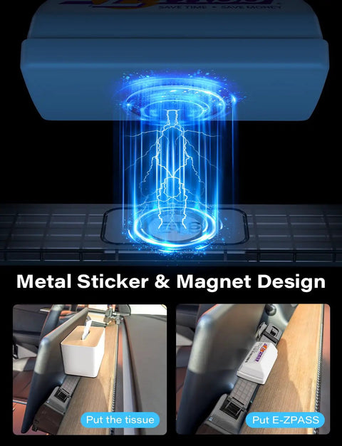 Under Screen Storage Box For Tesla Model Y And Model 3 Juniper And Highland Editions Magnetic Hidden Privacy Center Console Organizer 2019 2026 Metal Sticker & Magnet Design