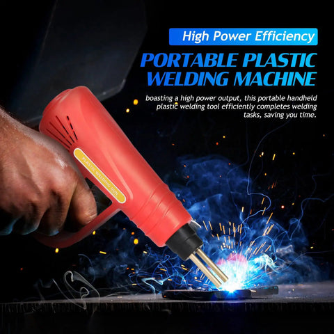 70W Portable Handheld Plastic Welding Kit With 110V US Plug for quick car bumper repairs in action, showcasing high power soldering.