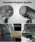 Outdoor Oscillating Wall Mount Fan With Remote, 24 Inch, featuring fully sealed motor housing and thick grille for durability
