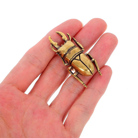 Kick Up Your Home Renovations With This Dang Absolutely Stunning Pair Vintage Brass Beetle Cabinet Drawer Pulls Perfect For Any Dresser Upgrade Or Quick Weekend Makeover, solid brass beetle knob in hand.