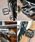 Non-Slip Mountain Bike Pedals With Lightweight Wide Flat Platform For MTB, Nylon Composite Body, Nine Sixteen Inch Spindle