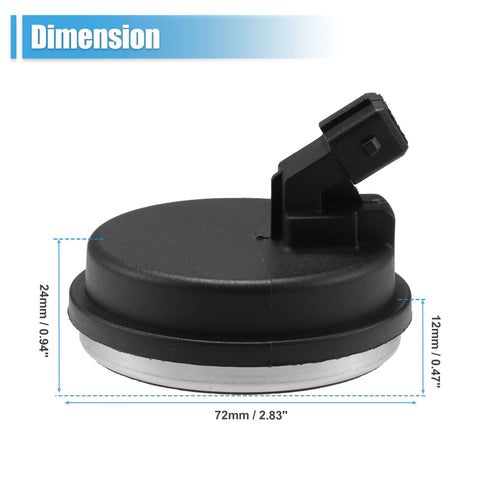 Rear Hub Bearing ABS Speed Sensor Direct Fit For Hyundai Veloster Elantra GT And Kia Forte 2019 2023 Rear Left Or Right Side Fits Hyundai Ioniq Electric 2017 2020 5 Door OEM 58980F0000 Black dimensions shown