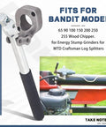 Heavy Duty Hydraulic Direction Control Valve Handle With Easy Install Mounting Bracket And Chain Assembly Replaces 0C000908 0A002851 900-3905-95 26264B 718-0523 Goes With Bandit Wood Chippers And Stump Grinders MTD Craftsman Yard Tools