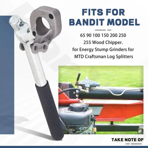 Heavy Duty Hydraulic Direction Control Valve Handle With Easy Install Mounting Bracket And Chain Assembly Replaces 0C000908 0A002851 900-3905-95 26264B 718-0523 Goes With Bandit Wood Chippers And Stump Grinders MTD Craftsman Yard Tools