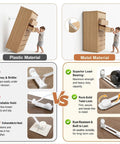 Comparison of plastic vs metal anti-tip furniture anchors, highlighting metal's durability and strength for safe living spaces.