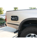 Big Magnetic Nut And Bolt Tray For Garages And Workshops Black 6 By 10 Inches attached to truck bed with tools visible