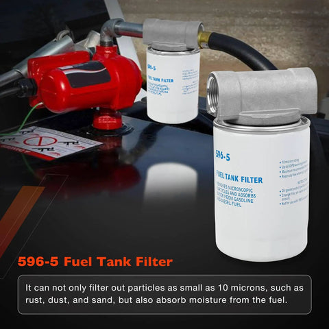 10 Micron Diesel Fuel Tank Filter Kit With Three Quarter Inch NPT Top Cap For Fuel Pumps And Transfer Tanks Keeps Your Ride Running Smooth By Filtering Rust Dirt Sand And Scale To Protect Your Engine And Boost Fuel Flow